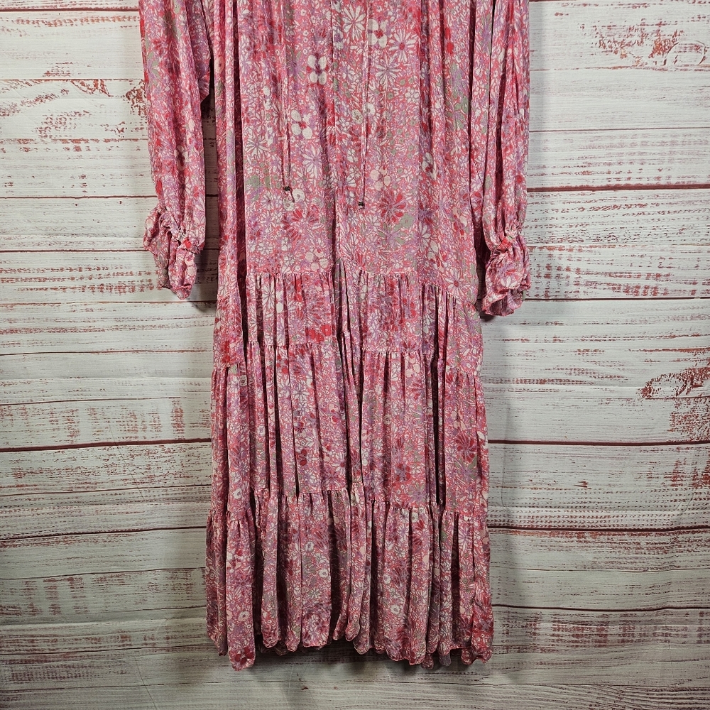 Free People Feeling Groovy Pink Floral maxi dress - Picture 5 of 16